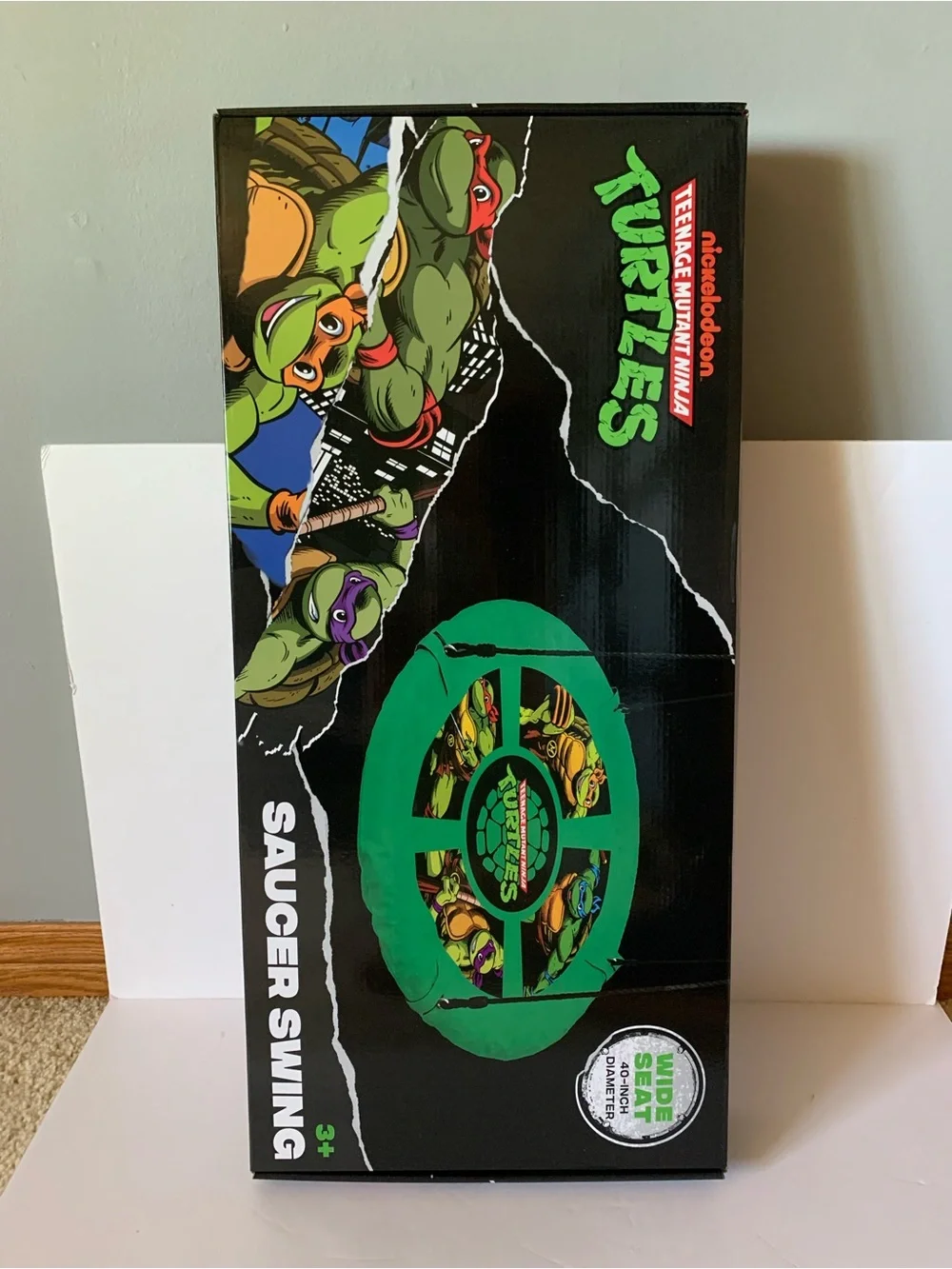 NIB. NICKELODEON TMNT 40” Saucer Swing